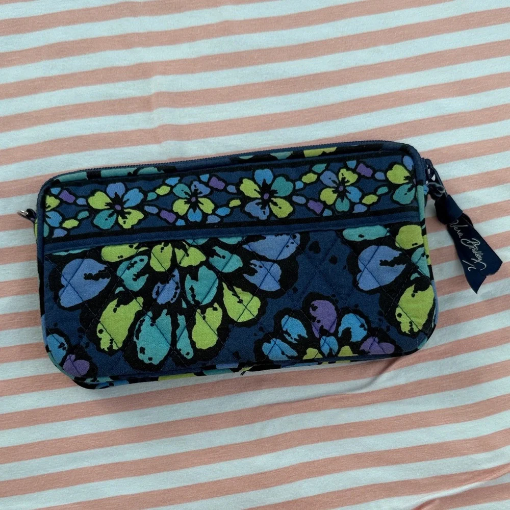 Vera Bradley Blue Floral Clutch
